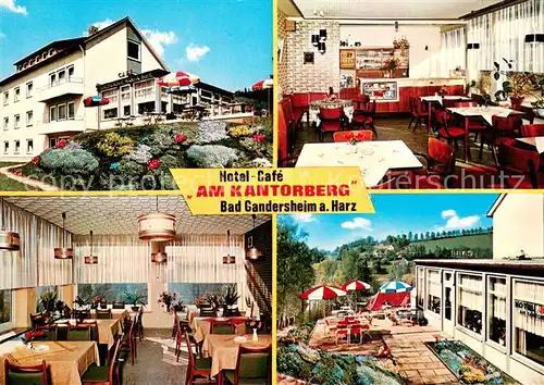 AK / Ansichtskarte Bad_Gandersheim Hotel Cafe Am Kantorberg Terrasse Bad_Gandersheim