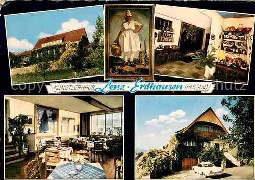 AK / Ansichtskarte Erdhausen_Gladenbach Kuenstlerhaus Lenz Gastraeume Erdhausen_Gladenbach