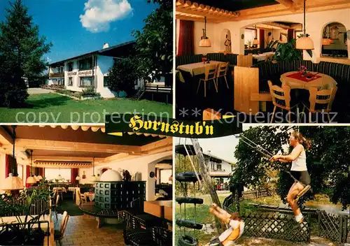 AK / Ansichtskarte Immenstadt_Allgaeu Hotel Gasthof Hornstubn Gaststuben Spielplatz Immenstadt_Allgaeu