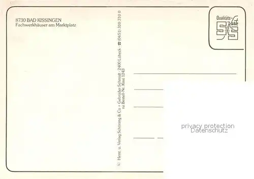 AK / Ansichtskarte Bad_Kissingen Fachwerkhaeuser am Marktplatz Bad_Kissingen