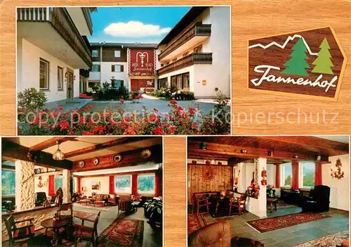 AK / Ansichtskarte Bad_Feilnbach Heilbad Tannenhof Gastraeume Bad_Feilnbach