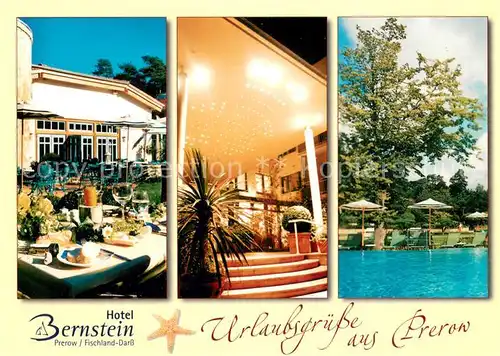 AK / Ansichtskarte Prerow_Ostseebad Hotel Bernstein Details Prerow_Ostseebad