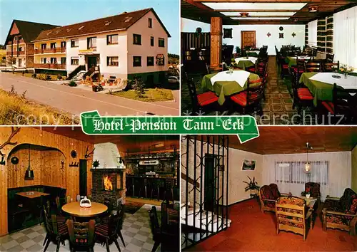AK / Ansichtskarte Schellbach_Knuellwald Hotel Pension Tann Eck Gastraeume Schellbach Knuellwald