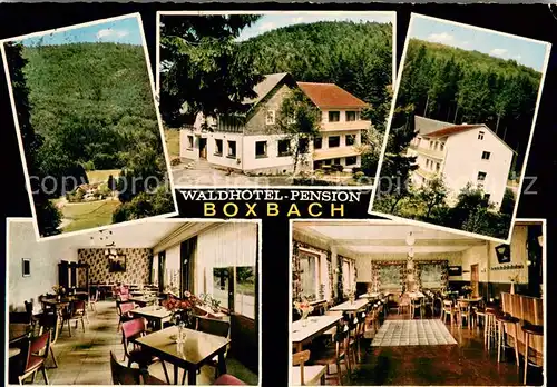 AK / Ansichtskarte Boxbach Waldhotel Pension Boxbach Panorama Gastraeume Boxbach