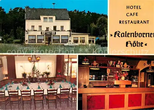 AK / Ansichtskarte Kalenborn_Ahrweiler Hotel Restaurant Cafe Zur Kalenborner Hoehe Gaststube Theke Kalenborn_Ahrweiler