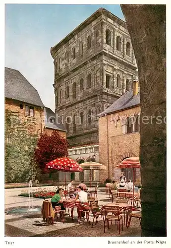 AK / Ansichtskarte Trier Brunnenhof an der Porta Nigra Trier