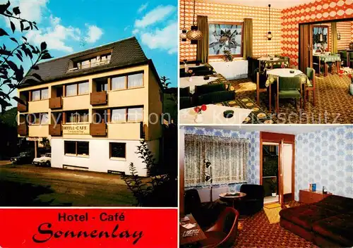 AK / Ansichtskarte Wehlen_Mosel Hotel Cafe Sonnenlay Gastraeume Wehlen_Mosel