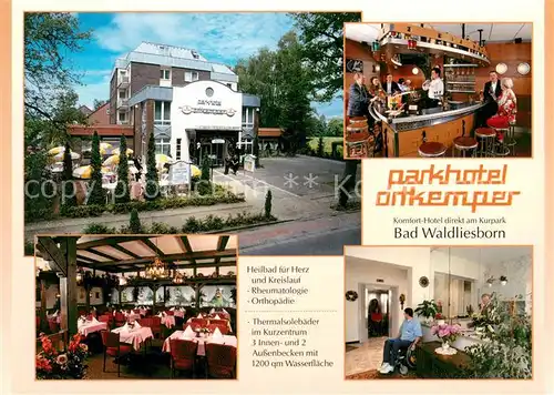 AK / Ansichtskarte Bad_Waldliesborn Parkhotel Ortkemper Bar Gastraeume Bad_Waldliesborn