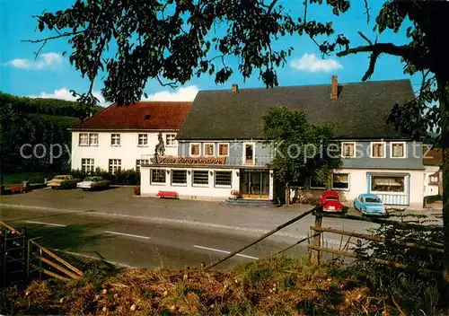 AK / Ansichtskarte Oberveischede Hotel Haus Sangermann Oberveischede