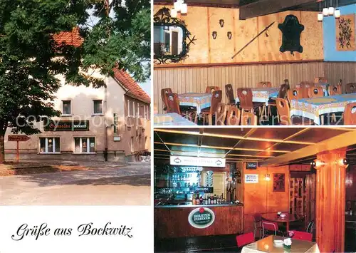 AK / Ansichtskarte Bockwitz_Belgern Gaststaette Bockwitz Gaststube Theke Bockwitz Belgern