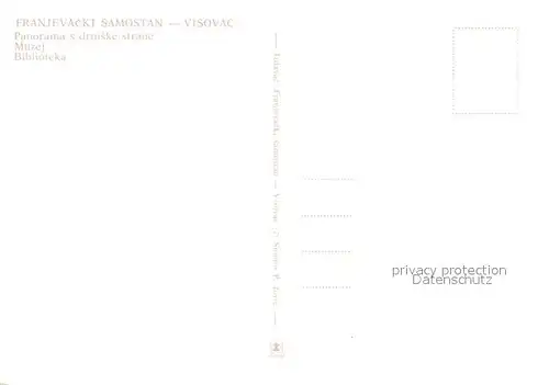 AK / Ansichtskarte Samostan Panorama s drniske strane Muzej Biblioteka Samostan