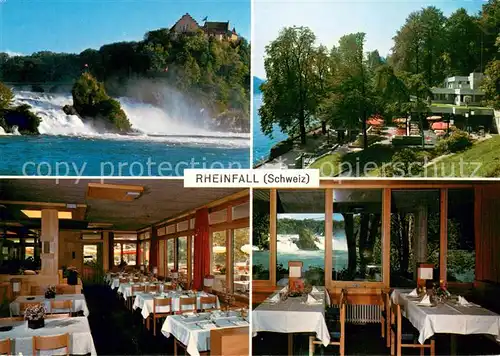 AK / Ansichtskarte Neuhausen_SH Speiserestaurant Park am Rheinfall Wasserfall Neuhausen SH