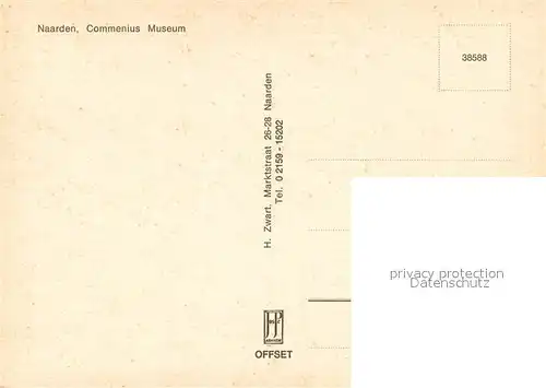 AK / Ansichtskarte Naarden Commenius Museum Naarden