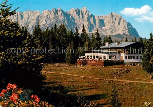 AK / Ansichtskarte Ellmau_Tirol Blattl s Berggasthof am Astenberg Wilder Kaiser Kaisergebirge Ellmau Tirol