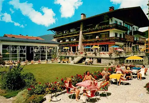 AK / Ansichtskarte Abtenau Sporthotel Gasthof Cafe Moisl Terrasse Abtenau