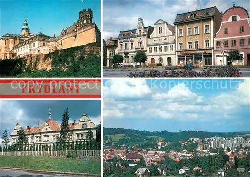 AK / Ansichtskarte Frydlant Okres Liberec Hrad Namesti Nemocnice Celkovy pohled Frydlant