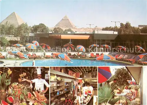 AK / Ansichtskarte Cairo_Egypt Jolie ville Moevenpick Restaurant Swimming Pool Hotel at the Pyramids Cairo Egypt
