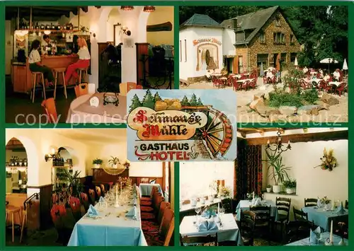 AK / Ansichtskarte Burgen_Mosel Gasthaus Hotel Schmausemuehle Restaurant Terrasse Burgen Mosel