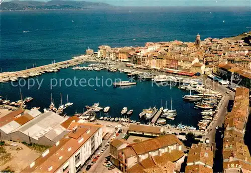 AK / Ansichtskarte Saint_Tropez_Var Vue aerienne du port Saint_Tropez_Var
