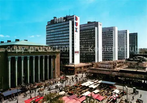 AK / Ansichtskarte Stockholm Konserthuset och Hoetorgs City Stockholm