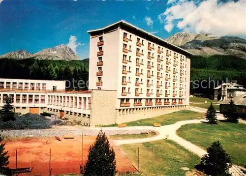 AK / Ansichtskarte Vysoke_Tatry Tatranske Zruby Vojenska zotavovna v pozadi Koncista Gerlachovsky a Slvakovsky stit Vysoke Tatry