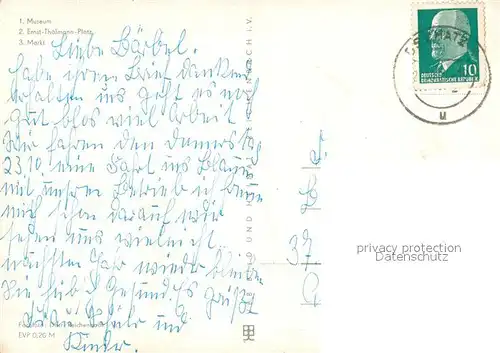 AK / Ansichtskarte Oschatz Museum Ernst Thaelmann Platz Markt Oschatz