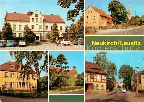 AK / Ansichtskarte Neukirch_Lausitz Rat der Gemeinde Teilansichten Kinderkrippe Lessingschule Neukirch_Lausitz