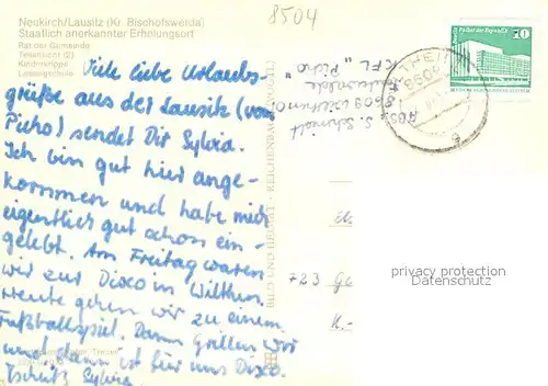 AK / Ansichtskarte Neukirch_Lausitz Rat der Gemeinde Teilansichten Kinderkrippe Lessingschule Neukirch_Lausitz