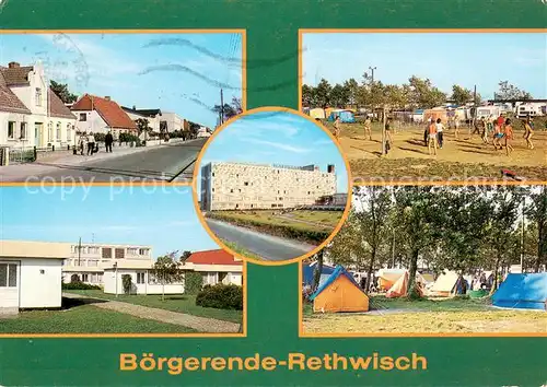 AK / Ansichtskarte Boergerende Rethwisch Seestrasse Campingplatz FDGB Erholungsheim Waterkant Bungalows Seestrasse Boergerende Rethwisch