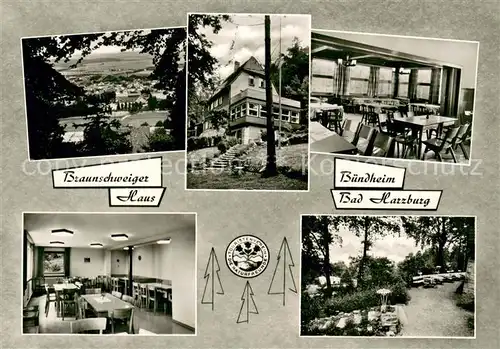 AK / Ansichtskarte Buendheim Braunschweiger Haus Gastraeume Waldpartie Buendheim