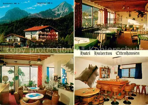 AK / Ansichtskarte Ettenhausen_Schleching Hotel Hubertus Gaststaette Bar Breitenstein Geigelstein Ettenhausen_Schleching