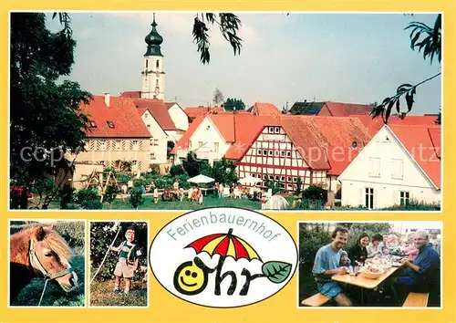 AK / Ansichtskarte Colmberg Ferienbauernhof Ohr Kinderspielplatz Brotzeit Colmberg