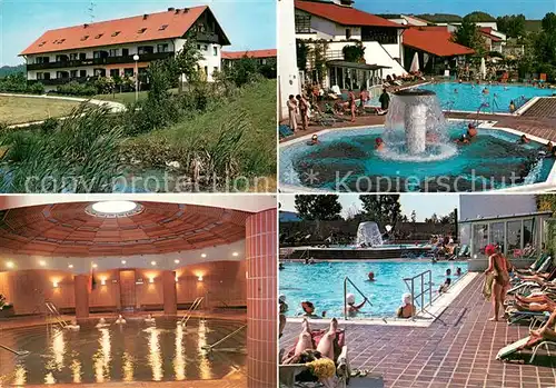 AK / Ansichtskarte Bad_Birnbach Hotel Jagdhof Hallenbad Badelandschaft Freibad Bad_Birnbach