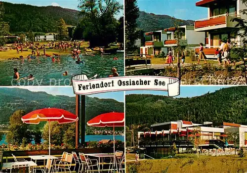 AK / Ansichtskarte Ossiach Feriendorf fuer Sozialtourismus am Ossiachersee Bungalows Ferienwohnungen Restaurant Terrasse Ossiach