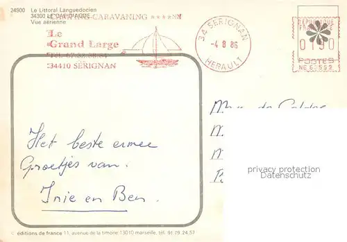 AK / Ansichtskarte Cap d_Agde Vue aerienne Cap d_Agde