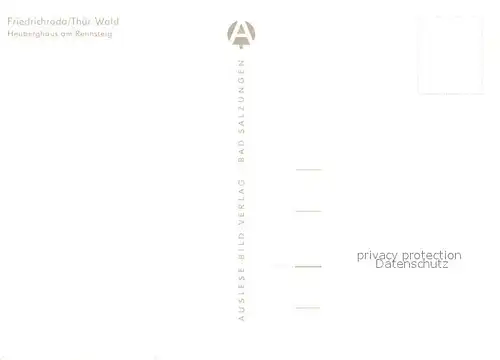 AK / Ansichtskarte Friedrichroda Heuberghaus am Rennsteig Friedrichroda