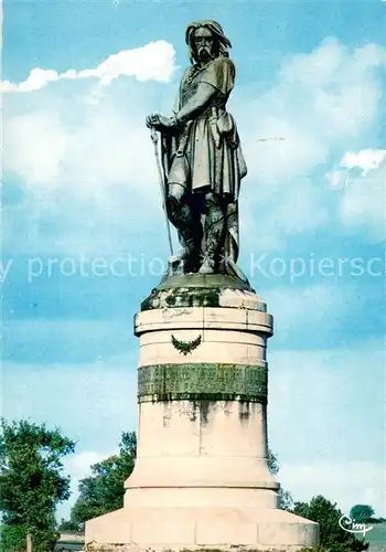 AK / Ansichtskarte Alise Sainte Reine_Alesia Statue de Vercingetorix par Millet sur le Mont Auxois 