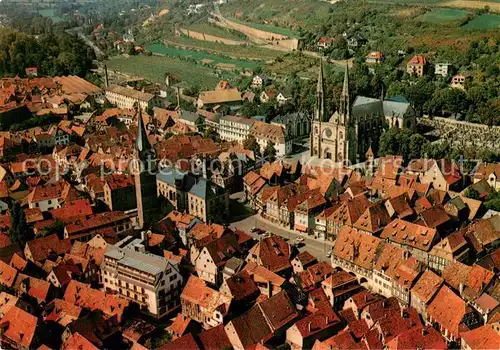 AK / Ansichtskarte Obernai_Bas_Rhin Centre de la ville vue aerienne Obernai_Bas_Rhin