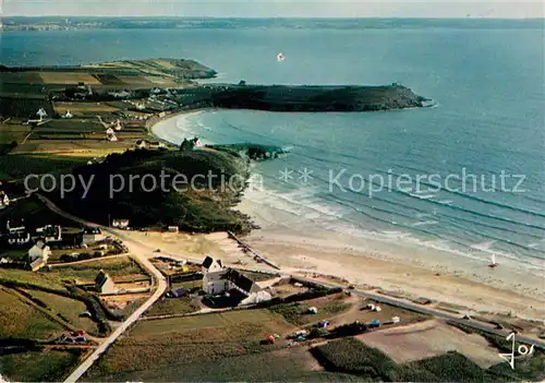 AK / Ansichtskarte Plomodiern Les plages de Lestrevet et de Pors ar Vag vue aerienne Plomodiern