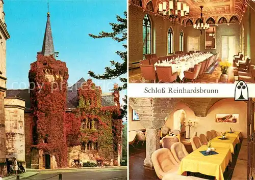 AK / Ansichtskarte Reinhardsbrunn Schloss Ahnensaal Schlosskellerbar Reinhardsbrunn