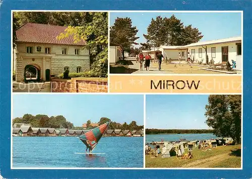 AK / Ansichtskarte Mirow Torhaus OT Granzow Bungalowsiedlung Mirower See Bootshaeuser Strandbad Mirow