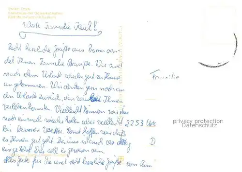 AK / Ansichtskarte Borna_Leipzig Breiter Teich Kulturhaus der Gewerkschaften Karl Marx Platz Rathaus Borna_Leipzig