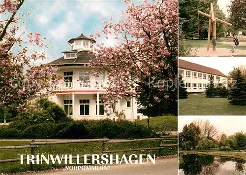 AK / Ansichtskarte Trinwillershagen Pavillon PiTT Spielplatz Schule Teich Trinwillershagen