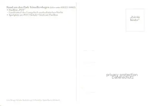 AK / Ansichtskarte Trinwillershagen Pavillon PiTT Spielplatz Schule Teich Trinwillershagen