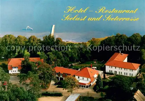 AK / Ansichtskarte Goldberg_Mecklenburg Hotel Restaurant Seelust Sternberger Seenplatte Fliegeraufnahme Goldberg_Mecklenburg