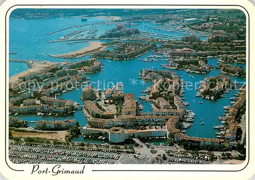 AK / Ansichtskarte Port_Grimaud Collection Reflets de la Cote d Azur vue aerienne Port Grimaud