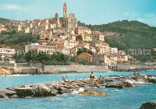 AK / Ansichtskarte Cervo Panorama visto dal mare Riviera dei Fiori Cervo