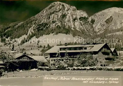 AK / Ansichtskarte Bad_Oberdorf Gasthof Baeren mit Hirschberg Bad_Oberdorf