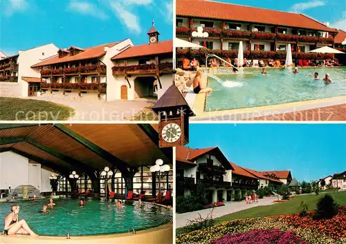 AK / Ansichtskarte Bad_Griesbach_Rottal Hotel garni Glockenspiel Therme Frei und Hallenbad Park Bad_Griesbach_Rottal