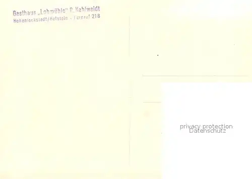 AK / Ansichtskarte Hohenlockstedt Gasthaus Lohmuehle Zimmer Hohenlockstedt